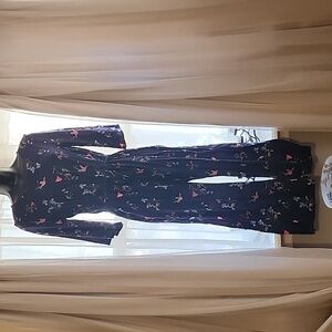 [172] Blue jumpers with flowers girls size 18